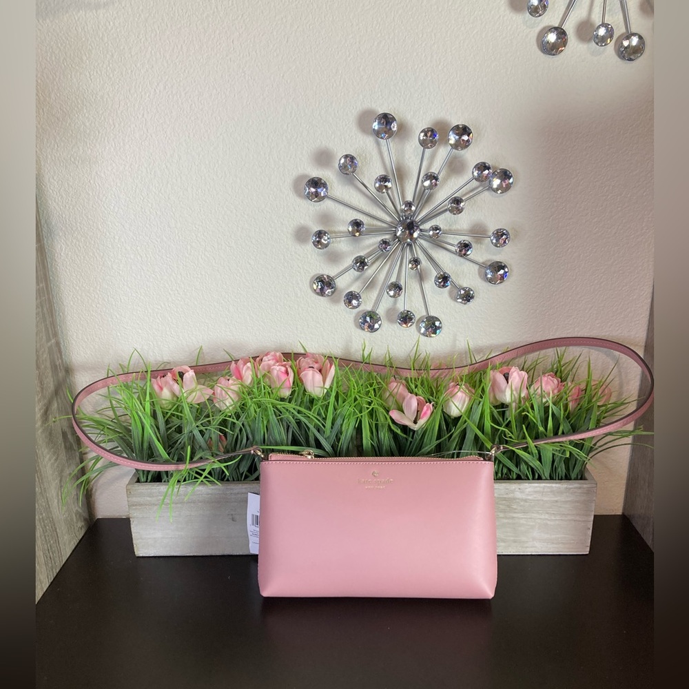 🆕 Kate spade ♠️ pink ultra soft smooth leather crossbody handbag  NWT